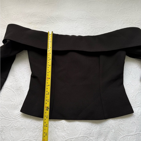 Babyboo Geneva Black Off Shoulder Top Size M Bardot Corset Fitted Chic NWT - Picture 8 of 13